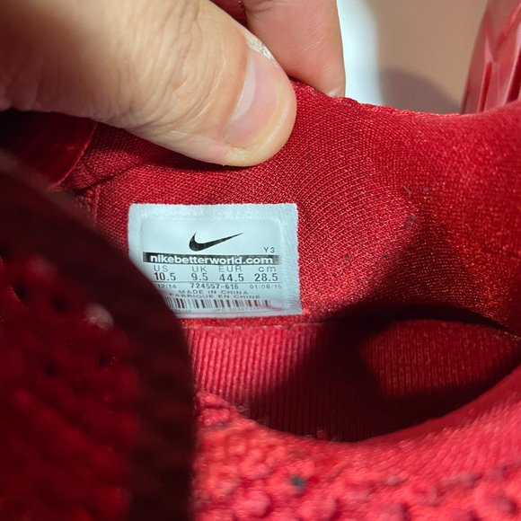 Size 10.5 - Nike LeBron 12 Low University Red 2015  Pre-Owned But Really Nice! - Picture 5 of 12